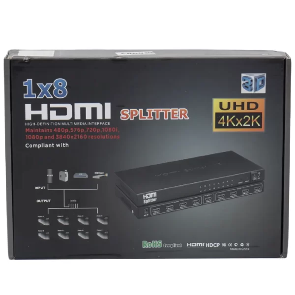 ADAPTADOR SPLITTER HDMI 1X8 4K