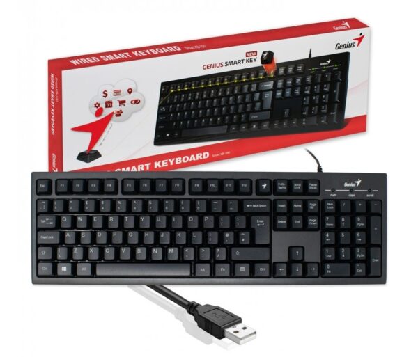 TECLADO GENIUS SMART USB KB-100 BLACK